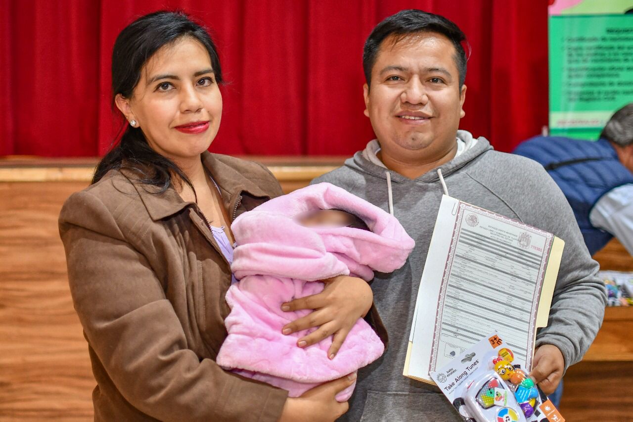 Realizan Jornada de Registro Civil  en Huamantla para reconocer la identidad de niñas y niños
